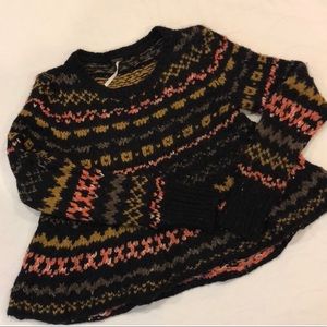 Free People cropped black sweater